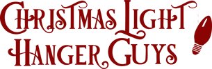Christmas Light Hanger Guys Logo with light bulb